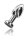 TOYTOY The Glider Vibro Anal Plug silber M 3,4 cm