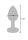 TOYTOY The Glider Vibro Anal Plug silber M 3,4 cm