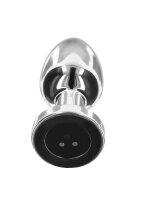 TOYTOY The Glider Vibro Anal Plug silber L 4,1 cm