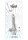 Clear Dildo w. Balls 6 inch - 16 cm