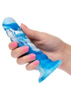CalExotics Twisted Ribbed Probe Blue 14 cm