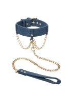 CalExotics Ride Em Denim Collar + Leash