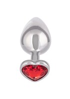CalExotics Jewel Large Ruby Heart Plug 3,25 cm