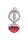 CalExotics Jewel Large Ruby Heart Plug 3,25 cm