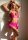 Leg Avenue Halter Crop Top und Minirock Onesize pink