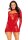 Leg Avenue Minikleid mit sexy langen Handschuhärmeln Onesize rot