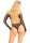 Leg Avenue Crotchless teddy with halter schwarz O/S