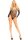 Leg Avenue Crotchless teddy with halter schwarz O/S