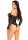 Leg Avenue Off the shoulder teddy black O/S