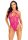 Leg Avenue mesh string body with hearts one size pink
