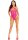 Leg Avenue mesh string body with hearts one size pink