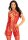 Leg Avenue mesh bodystocking with hearts one size red