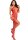 Leg Avenue mesh bodystocking with hearts one size red