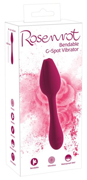 You2Toys Rosenrot Biegsamer G-Punkt Vibrator Rose rot