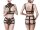 GREY VELVET 2-piece harness set, black, XS/S - XL/XXL