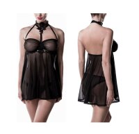 GREY VELVET 2-piece set (negligee half-length, panties)...