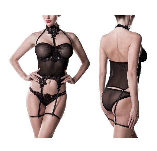 GREY VELVET 2-piece set (top, panty) S/M - XXL/3XL