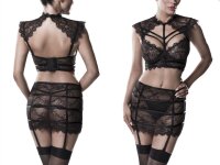 GREY VELVET 3-piece erotic set S - XL