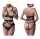 GREY VELVET 3-piece set (top, harness, thong) S - XXL