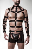 GREY VELVET MEN 4-pc harness set S/M
