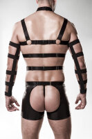 GREY VELVET MEN 4-pc harness set S/M