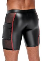 Mens Shorts Black/Red S - 2XL