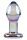 Playboy Jewels anal plug transparent 3.4 cm