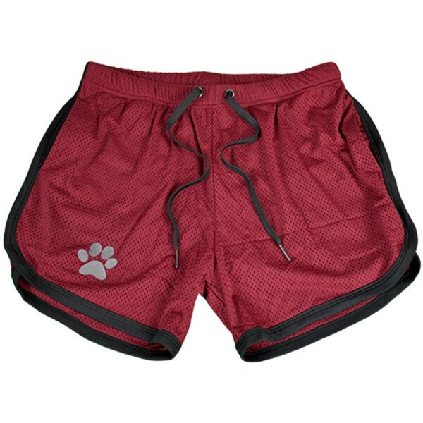Kinky Puppy Paw Shorts Bordeaux-Black XL