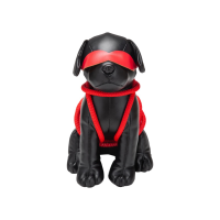 Prowler Roped Up Rover leather dog with red bondage rope and black eye mask