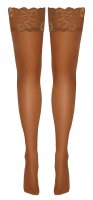 Halterlose Strümpfe beige S - XL