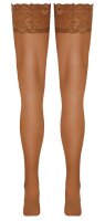 Halterlose Strümpfe beige S - XL