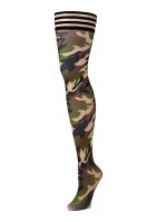 Kixies Alex halterlose Strümpfe Camouflage Muster S...