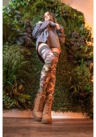 Kixies Alex hold-up stockings camouflage pattern S