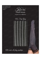 Kixies Annabelle hold-up stockings striped gray S