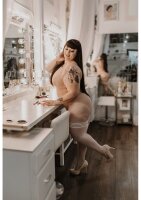 Kixies Ashley halterlose Strümpfe weiß S - XL