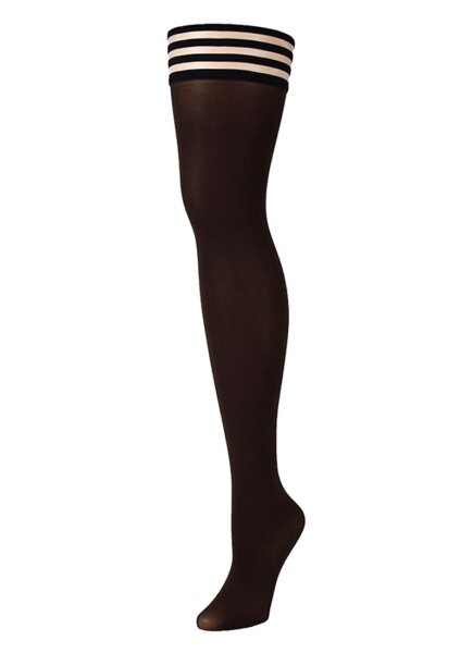Kixies Autumn hold-up stockings brown S