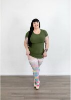 Kixies Gilly hold-up stockings with batik pattern multicolored S