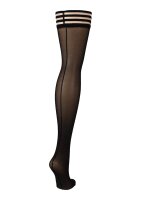 Kixies Lois hold-up stockings with center back seam black S