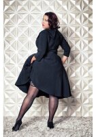 Kixies Lois hold-up stockings with center back seam black S