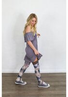 Kixies Mackenzie halterlose Strümpfe mit Batikmuster...