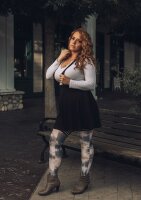 Kixies Mackenzie hold-up stockings with batik pattern multicolored S