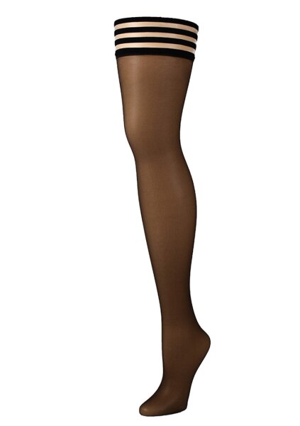 Kixies Marissa hold-up stockings transparent brown S