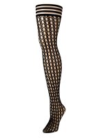 Kixies Mimi hold-up fishnet stockings black S