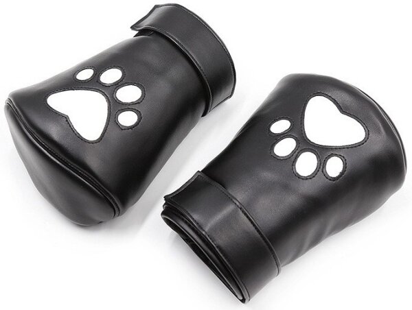 Kinky Puppy Bear PU Gloves