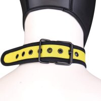 Kinky Puppy Yellow neoprene necklace