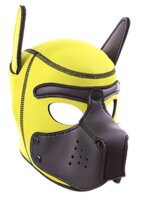 Kinky Puppy  RudeRider Neoprene Puppy Hoods Yellow/Black