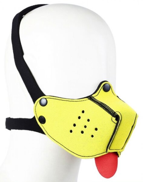 Kinky Puppy Dog Mouth Gag Jaune