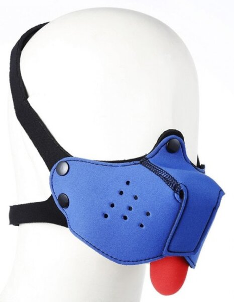 Kinky Puppy Dog Mouth Gag Bleu