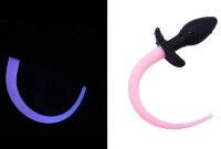 Kinky Puppy Plug Luminous Puppy Tail 8 x 3.2 cm Pink