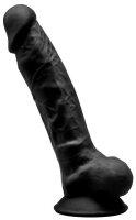 SILEXD Dildo Dual Density Silikon Modell 1 Schwarz 17,5 cm
